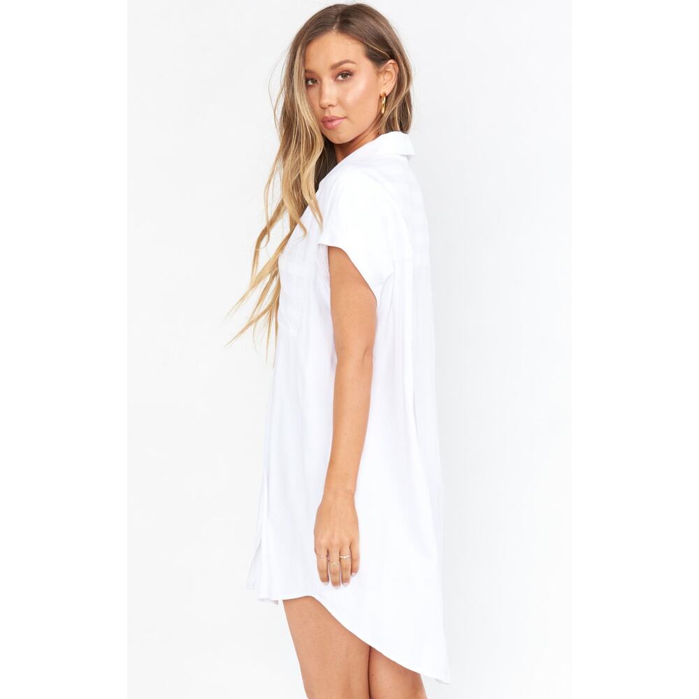 Show Me Your Mumu Martin Shirt Dress Womens Size S Small White Casual Boho - Picture 2 of 9